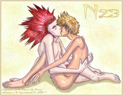 axel kingdom_hearts male male_only multiple_males nobody_(kingdom_hearts) nyarlathotep23 roxas tagme yaoi