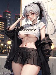 ai_generated curvaceous curvy_female curvy_figure female_focus female_only huge_breasts long_hair original_character solo_female solo_focus stable_diffusion voluptuous_female white_hair winesnow