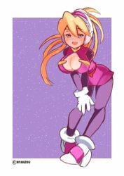 1girls alternate_breast_size big_breasts ciel_(mega_man) mega_man mega_man_zero nyanzou_7s tagme