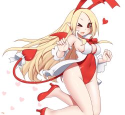 breasts bunny_suit disgaea fallen_angel flonne flonne_(fallen_angel) kuroonehalf large_breasts nippon_ichi_software sideboob thick_thighs thighs