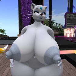 alolan_persian anthro big_breasts breasts female ferialexonar nintendo persian pokemon thick_thighs wide_hips