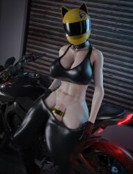 1futa 3d athletic athletic_futanari big_breasts big_penis bike black_gloves black_legwear bra breasts cat_ear_helmet cat_ears celty_sturluson cock_ring collar durarara!! futa_only futanari gloves gold_cock_ring helmet huge_cock light-skinned_futanari light_skin monsterdongsart no_panties penis penis_to_the_knees pulling_down_pants pulling_pants_down solo standing thighs undressing white_penis white_skin