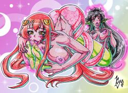 genderswap_(mtf) huge_ass huge_breasts kimihito_kurusu kyo-domesticfucker lamia midriff miia_(monster_musume) monster_musume_no_iru_nichijou naga navel rule_63 rule_63 snake_girl tagme thick_thighs wide_hips