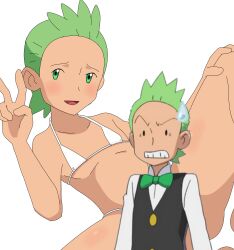 bikini censored cilan_(pokemon) crossdressing femboy funny male_only pokemon pokemon_bw silly uncensored_version_available