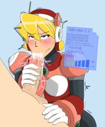 1boy 1girls :>= alia android blonde_hair erect_penis fellatio female female_focus male mega_man mega_man_x mega_man_x_dive mind_control oral penis rape robot_girl tagme tech_control vacuum_fellatio