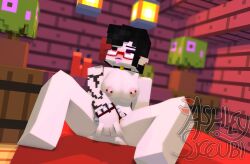 1girls 3d ahe_gao angel-matty ashley_succubi bed bedroom black_hair breasts demon_girl earrings erect_nipples female female_only glasses horny_female humanoid looking_up masturbation mine-imator minecraft nude_female on_bed outside pierced_nipples ponytail red_eyes smile solo solo_female spread_legs succubus tagme tattoo_on_belly tattooed_arm tattoos tongue_out