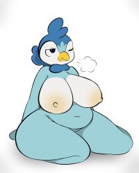 anthro big_breasts breasts chubby fat female piplup plantedpot pokémon_(species) pokemon pokemon_(species)