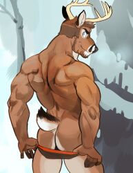 anthro deer male mammal saltypoundcake spookeedoo wes_(saltypoundcake)