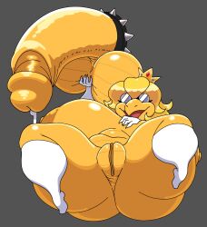 1boy 1girls ass big_ass big_breasts blonde_hair bowser breasts cock_ring crown cum disembodied_penis female female_focus genderswap_(mtf) glasses holding_penis huge_ass huge_breasts huge_cock illumination_entertainment kamek koopa long_hair lying lying_on_back male mario_(series) nintendo nsfwoaf penis princess_kamek princess_peach_(cosplay) pussy rule_63 shortstack size_difference smiling spread_legs super_mario_bros._(2023_film) tagme thick_thighs thighhighs turtle