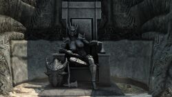 1futa 3d abs armor axe big_balls big_breasts big_penis breasts futa_only futanari huge_breasts huge_cock intersex muscular muscular_futanari outdoors shield sitting skyrim solo solo_futa statue tagme the_elder_scrolls trixter weapon