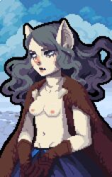 sigrid_(wargroove) topless vampire wargroove