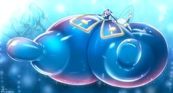 1girls android fairy_leviathan female fetish huge_breasts hyper hyper_breasts hyper_nipples impossibly_large_breasts kyosuke_fujiwara light-skinned_female mega_man mega_man_zero robot_girl solo underwater