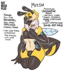 1boy anthro bee crossdressing femboy oatmegaplus sissy tagme trap vape