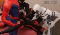 4boys :>= blowjob blowjob_face fortnite gangbang gay gay_domination gay_sex group kohlex male male_only marvel marvel_comics miles_morales spider-man spider-man:_across_the_spider-verse spider-man_(series) yaoi