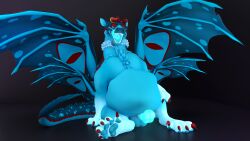 3d_(artwork) absurd_res balls digital_media_(artwork) dragon felkin genitals haloren hi_res horn licking licking_lips oral_vore penis sequence sera_(sera) stomach_bulge tongue tongue_out vore wings zairiza