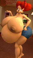 3d big_ass big_belly big_breasts coriponer disney goof_troop peg_pete shorts tagme