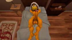 3d_(artwork) anthro armor balls bedroom corrupted_guardian digital_media_(artwork) fire_bros. genitals headgear helmet hi_res koopa looking_at_viewer male male_only mario_(series) nintendo penis scalie smile smiling_at_viewer smirk smirking_at_viewer solo source_filmmaker