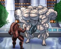 biceps bulge furry male male_only muscle muscles muscular muscular_arms muscular_legs muscular_male muscular_thighs pecs poodledoodles