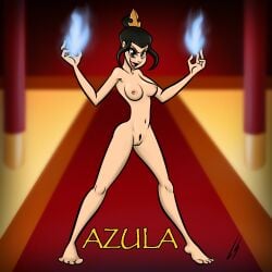 1girls avatar_legends avatar_the_last_airbender azula character_name fanart female female_focus female_only fire_nation lord_sarloc naked nickelodeon nude nude_female princess solo solo_female solo_focus teen