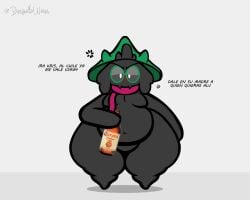 1boy 2d anthro anthro_male anthro_only bonguitoweon caprine chubby_male deltarune fat furry furry_male furry_only humanoid humanoid_male humanoid_only hyper hyper_thighs male male_only mammal mammal_humanoid ralsei ralsei_with_black_fur solo tagme text thick_ass thick_thighs undertale_(series)