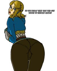 androgynous ass balls_in_panties breath_of_the_wild bulge crossdressing femboy link link_(breath_of_the_wild) princess_zelda_(cosplay) the_legend_of_zelda