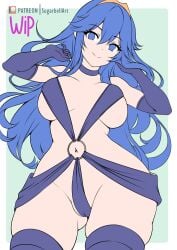 breasts female female_only fire_emblem fire_emblem_awakening lucina_(fire_emblem) nintendo pointy_chin solo sugarbell