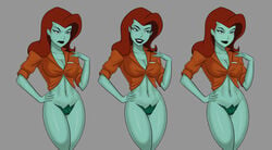 2d angry batman_(series) batman_and_harley_quinn bubble_butt busty dc_comics dcuaom fit fit_female green-skinned_female green_skin hourglass_figure long_hair naughty_face pamela_isley pinup poison_ivy poison_ivy_(dcau) pose posing red_hair seductive seductive_smile smile something_unlimited sunsetriders7 wide_hips