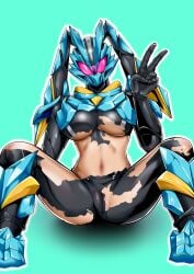 1girls artist_name artist_request bodysuit breasts bunny_ears cameltoe curvy curvy_female curvy_figure datt_(kamen_rider_my-th) helmet helmet_with_visor hips kamen_rider kamen_rider_datt kamen_rider_my-th_(series) large_breasts legs_apart looking_at_viewer mask masked masked_female peace_sign sexy_body sexy_female sexy_pose skintight skintight_bodysuit spread_legs spreading spreading_legs thick thick_ass thick_legs thick_thighs thighhighs thighs tokusatsu torn_bodysuit torn_clothes torn_clothing wide_hips