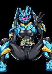 1girls artist_name artist_request bodysuit breasts bunny_ears cameltoe curvy curvy_female curvy_figure datt_(kamen_rider_my-th) helmet helmet_with_visor hips kamen_rider kamen_rider_datt kamen_rider_my-th_(series) large_breasts legs_apart looking_at_viewer mask masked masked_female peace_sign sexy_body sexy_female sexy_pose skintight skintight_bodysuit spread_legs spreading spreading_legs thick thick_ass thick_legs thick_thighs thighhighs thighs tokusatsu wide_hips