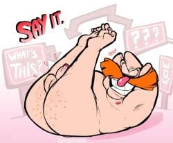 1boy ??? adventures_of_sonic_the_hedgehog arm_behind_head armpit ass_hair bald bald_male balls body_hair dr._eggman dr_robotnik eggman facial_hair fat fat_male feet feet_up genitals goatene grinning grinning_at_viewer human human_only ivo_robotnik leg_hair light-skinned_male light_skin looking_at_viewer lying_on_back male male_nipples male_only mammal mature mature_male mustache naughtybassard nipples nude nude_male overweight overweight_male penis pingas robotnik sega sighing smiling smiling_at_viewer sonic_(series) sonic_the_hedgehog_(series) teeth torquewintress