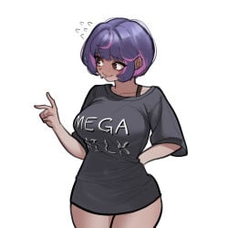 1girls blush female female_only gosegyun juno_(overwatch) mega_milk overwatch solo v