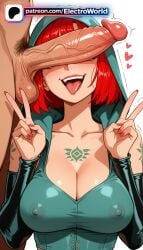 1boy 1girl 1girls 2026 ai_generated aqua_nails arm_tattoo artist_name black_nails blue_nails body_writing boobs breasts bust chest cock covered_nipples dc dc_comics dick double_v electroworld enchantress_(june_moone) erection fingernails foreskin green_nails heart_tattoo hetero hi_res high_quality high_resolution highres large_penis lipstick_mark long_fingernails male_pubic_hair multicolored_nails nail_art nail_polish patreon patreon_username penis penis_awe penis_on_face pink_nails precum pubic_hair pubic_tattoo purple_nails red_hair red_nails shoulder_tattoo stable_diffusion tattoo testicles tits tongue_out trembling twitching_penis uncensored v veins veiny_penis w watermark yellow_nails