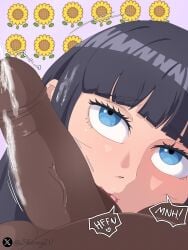 blowjob blowjob_face blue_eyes boruto boruto:_naruto_next_generations boruto:_two_blue_vortex dark_hair fat_penis licking licking_penis sheong_wong tongue