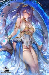1girls big_breasts blue_eyes blue_hair breasts cleavage eyes eyes_open feet female female_focus female_only iuno_(wuthering_waves) large_breasts legs long_hair nightsliice257 panties slim slim_female slim_girl twintails twintails_(hairstyle) underwear white_panties white_underwear wuthering_waves