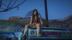 1girls 3d bare_thighs bong breasts brown_hair car casual casual_nudity completely_naked completely_nude drugs exhibition exhibitionism exhibitionist exposed female female_focus female_only grand_theft_auto_online grand_theft_auto_v hair_covering_breasts hair_covering_nipples hips human kemikarugaru looking_at_viewer medium_breasts naked naked_female naked_in_public naturism naturist nonsexual_nudity nude nude_female nude_in_public nudism nudist nudity outdoor_nudity outdoors outside outside_nudity pubes pubic_hair public public_exposure public_nudity pussy red_lipstick shameless slut solo thick_thighs thin_waist weed wide_hips