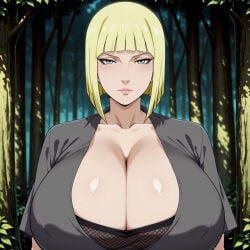 ai_generated big_breasts fully_clothed naruto_(series) samui stoic