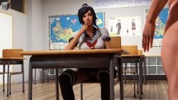 deletedcube3d fortnite looking_at_penis nude nude_male school school_uniform schoolgirl tsuki_(fortnite)