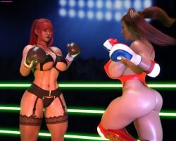 2girls 3d artist_name athletic athletic_female big_breasts black_boxing_gloves black_gloves boxing boxing/wrestling_beauties_universe boxing_gloves boxing_ring breasts busty candice_vixen cleavage curvaceous curvy curvy_figure digital_media_(artwork) dreamcandice eyebrows eyelashes eyes female female_focus female_only fight fit fit_female french french_female french_flag_boxing_gloves french_girl gloves hair hips hourglass_figure huge_breasts human ingrid_(heaven's_pass) large_breasts legs light-skinned_female light_skin lips mature mature_female thick thick_legs thick_thighs thighs top_heavy upper_body voluptuous waist wide_hips