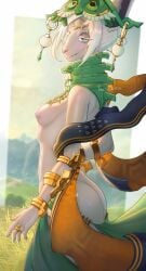 1girls 3_eyes anthro ass female_only furry mineru nintendo no_humans small_breasts tagme tears_of_the_kingdom tetrastrix the_legend_of_zelda zonai