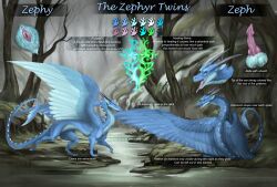 absurd_res ashesdrawn brother brother_and_sister dragon duo feathers female feral fur furred_dragon hi_res male model_sheet reference_image scalie sibling sister snowdragon twins western_dragon zeph_(nightfire_zephyr) zephy_(nightfire_zephyr) zephyr_twins_(nightfire_zephyr)