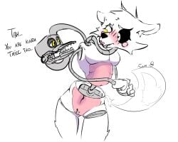 2020 animatronic ass big_ass big_breasts big_butt breasts female five_nights_at_freddy's five_nights_at_freddy's_2 foam_33 funny furry mangle_(fnaf) mangled_mangle_(fnaf) solo suggestive suggestive_look thick_thighs