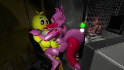 3d animated chica_(fnaf) dick five_nights_at_freddy's foxy_(fnaf) futa/female futanari masturbation sex yuuki_momofox