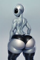 grey alien fan art