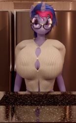 3d animated anthro bra breasts broken_mirror button_pop button_shirt cleavage clothing couch equestrian equine equine_humanoid essentiallypony female female_only friendship_is_magic glasses hasbro horn horse horse_humanoid huge_breasts large_breasts living_room looking_at_viewer megane mirror moreuselesssource mp4 my_little_pony pants purple_body purple_eyes purple_fur purple_mane sitting sound tagme top_heavy twilight_sparkle_(mlp) two_tone_mane underwear unicorn unicorn_horn video wardrobe_malfunction