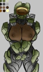 armor dark_skin female genderbend halo_(series) human master_chief microsoft xbox_game_studios