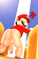 1boy 3d male male_only mario mario_(series) naughtyxink outdoors solo super_mario_bros. tagme toony