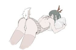 1boy feminine male male_only panties peaking protagonist_(shin_megami_tensei_v) reindeer_costume shin_megami_tensei shin_megami_tensei_v skinny stockings tomasoup9639 virgin_killer_sweater young