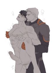 2boys anal anal_sex arkham_knight bara batman:_arkham_knight batman_(series) big_penis dc dc_comics deathstroke gay gay_anal gay_sex jason_todd legs_apart male male/male male_focus male_only male_penetrating_male naked_male nude_male nude_male_clothed_male older_male one_leg_raised one_leg_up pinching_nipples red_hood_(dc) scars slade_wilson trna yaoi