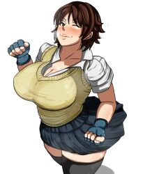 1girls big_breasts breasts breasts busty cleavage curvaceous curvy curvy_body curvy_female curvy_figure female huge_breasts kazama_asuka large_breasts mucc tekken tomboy voluptuous