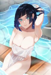 yelan (genshin impact) from genshin impact by morineko